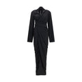 Rick Owens Schwarzes Viskose-Freizeitkleid