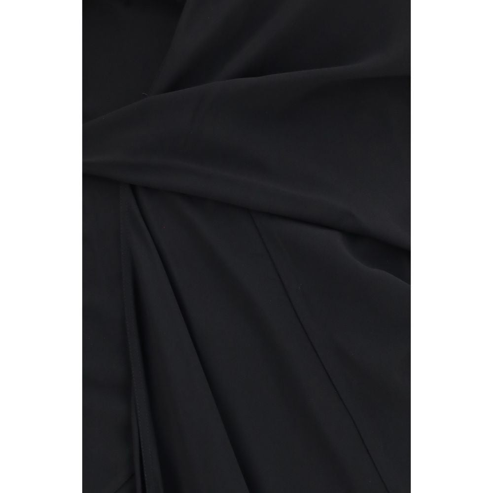 Rick Owens Schwarzes Viskose-Freizeitkleid