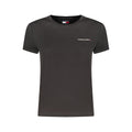 Tommy Hilfiger Schwarzes Baumwoll-T-Shirt für Damen