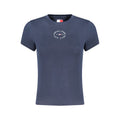 Tommy Hilfiger Blaues Baumwoll-T-Shirt für Damen