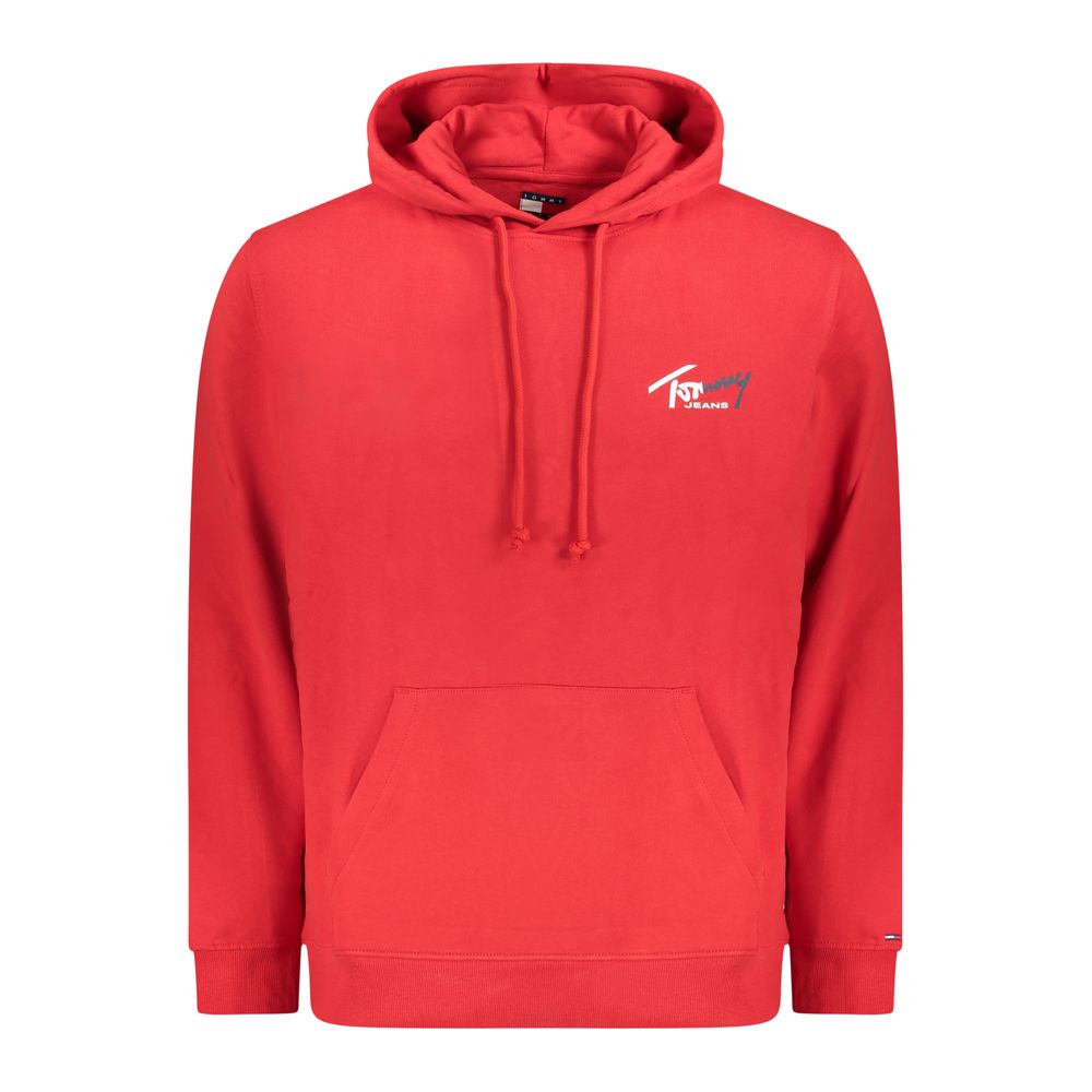 Tommy Hilfiger Rotes Herren-Sweatshirt aus Baumwolle