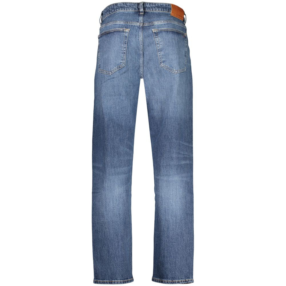 Tommy Hilfiger Blaue Herren-Jeans aus Baumwolle mit veredelter, schmal zulaufender Silhouette