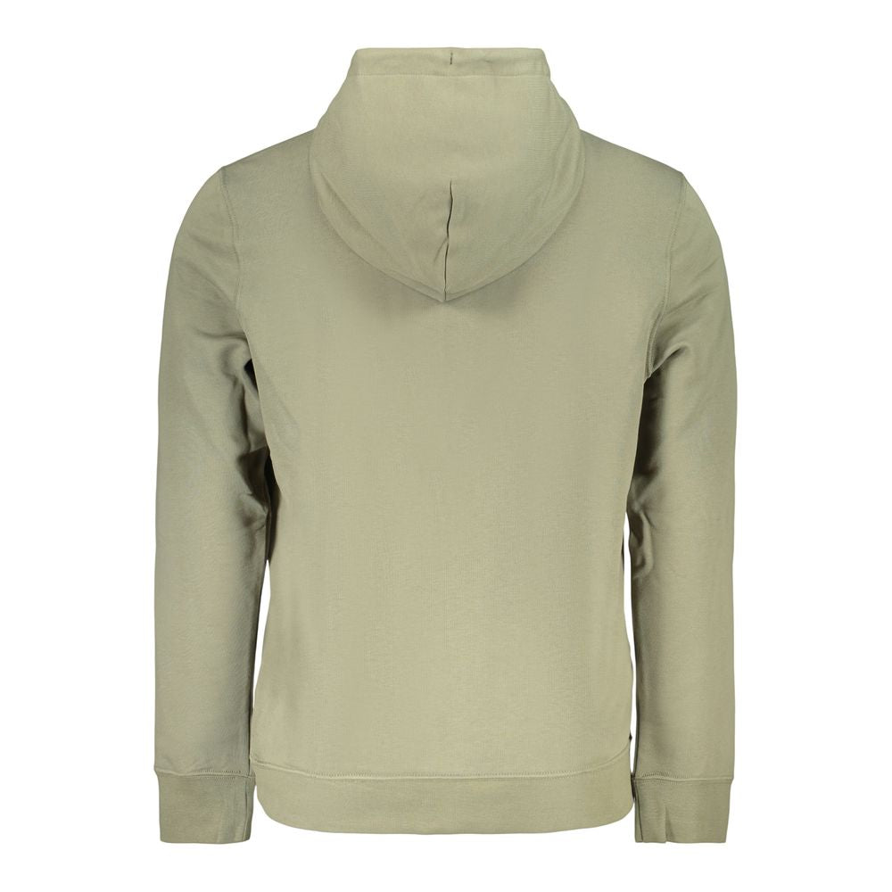 Calvin Klein Grüner Herren-Kapuzenpullover aus Baumwolle