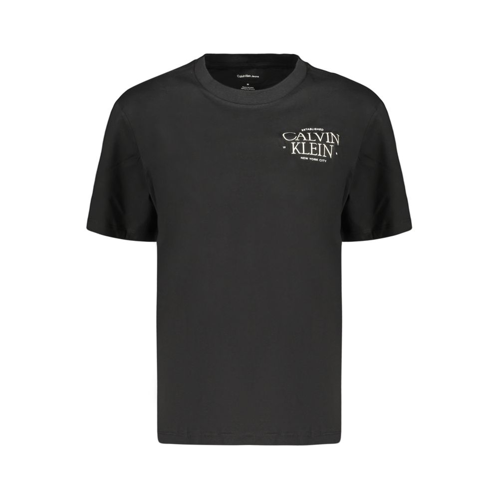 Calvin Klein Schwarzes Baumwoll-T-Shirt für Damen