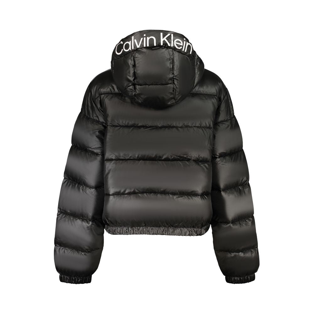 Calvin Klein Schwarze Damenjacke aus Polyester