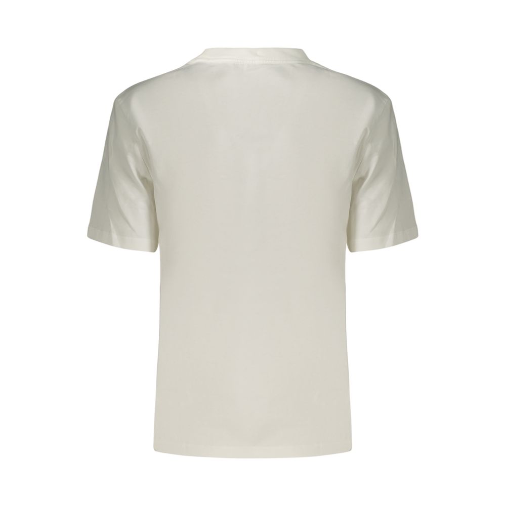 Calvin Klein Weißes Baumwoll-T-Shirt für Damen
