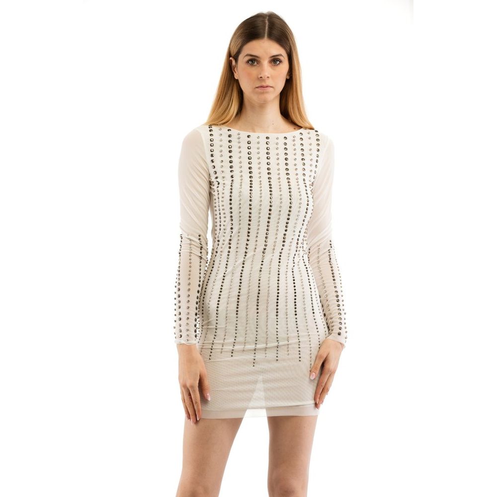 Patrizia Pepe Weißes Polyester Freizeitkleid