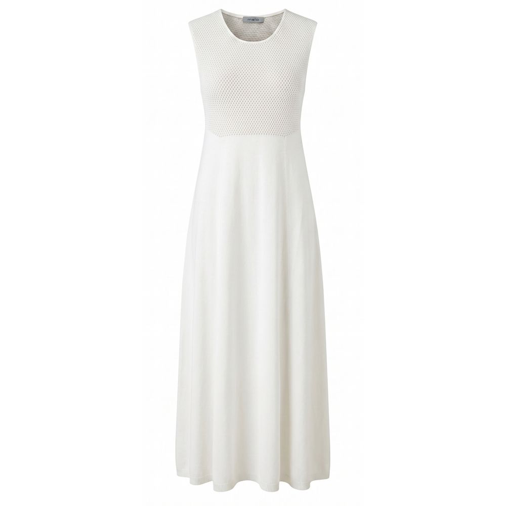 Malo Weißes Seidenkleid für Damen