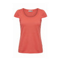 Malo Rotes Baumwoll-T-Shirt für Damen
