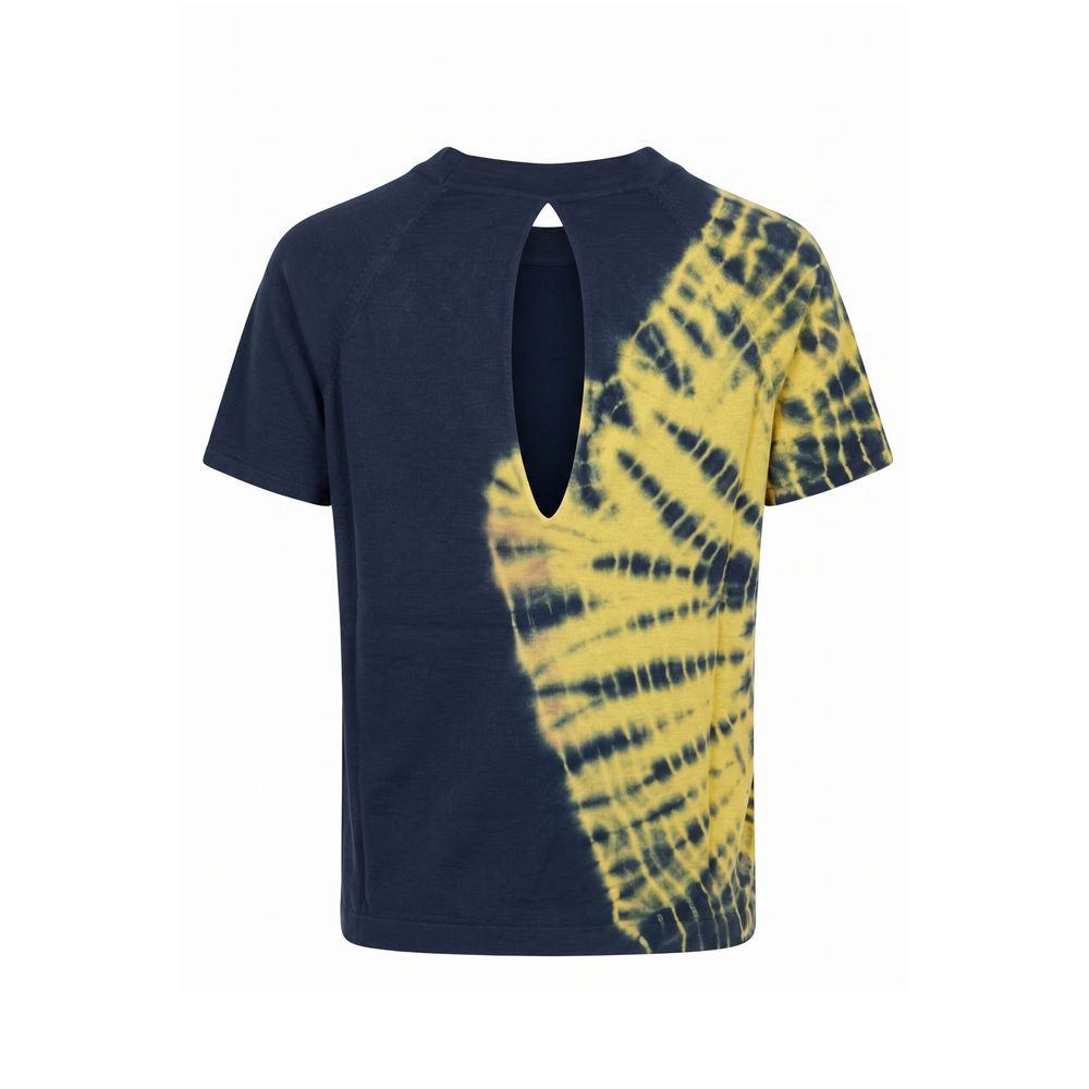 Malo Blaues Baumwoll-T-Shirt für Damen