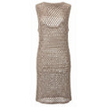 Malo Beige Baumwollkleid für Damen