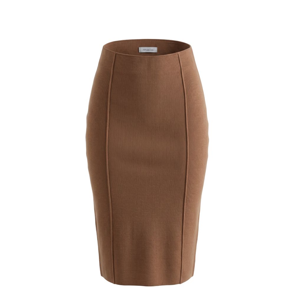 Malo Beige Baumwollrock für Damen