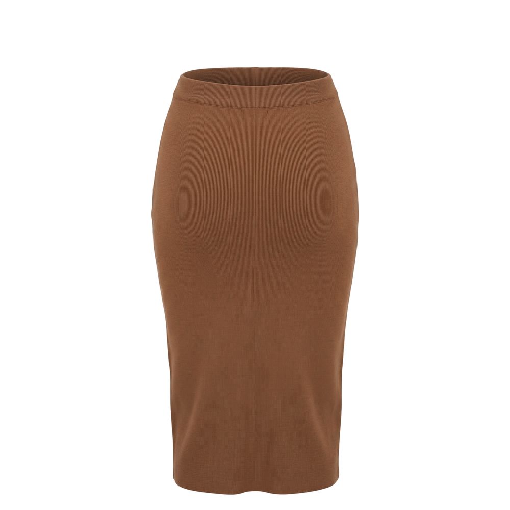 Malo Beige Baumwollrock für Damen