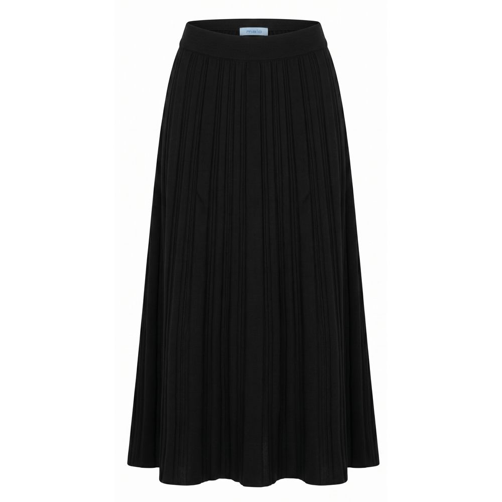 Malo Schwarzer Baumwollrock für Damen