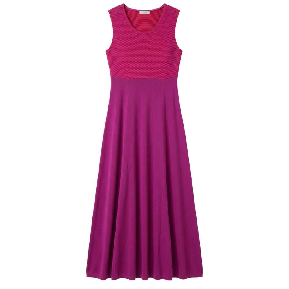 Malo Lila Seidenkleid für Damen