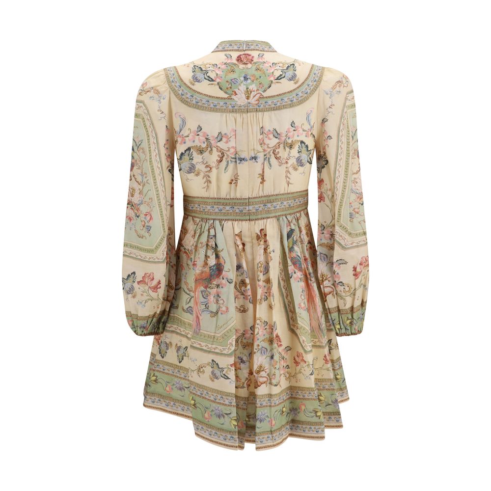 Zimmermann Mehrfarbiges Leinen-Freizeitkleid