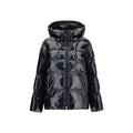 PINKO Schwarze Polyamid-Jacke in voller Länge