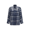 PINKO Blaues Hemd mit Muster aus Polyester