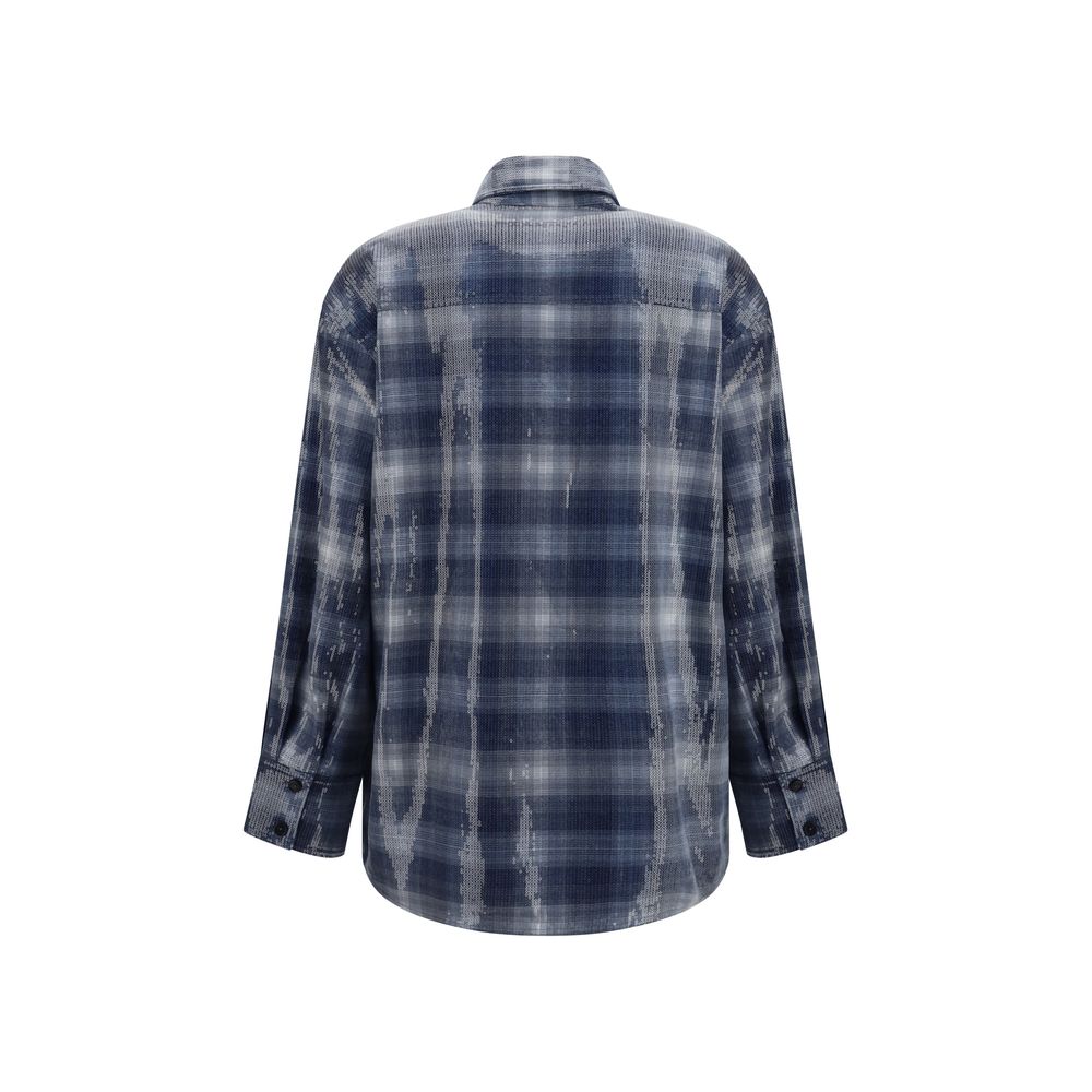 PINKO Blaues Hemd mit Muster aus Polyester