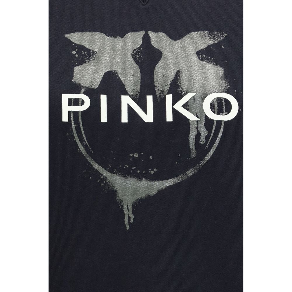 PINKO Schwarzer Baumwoll-Sweatshirt