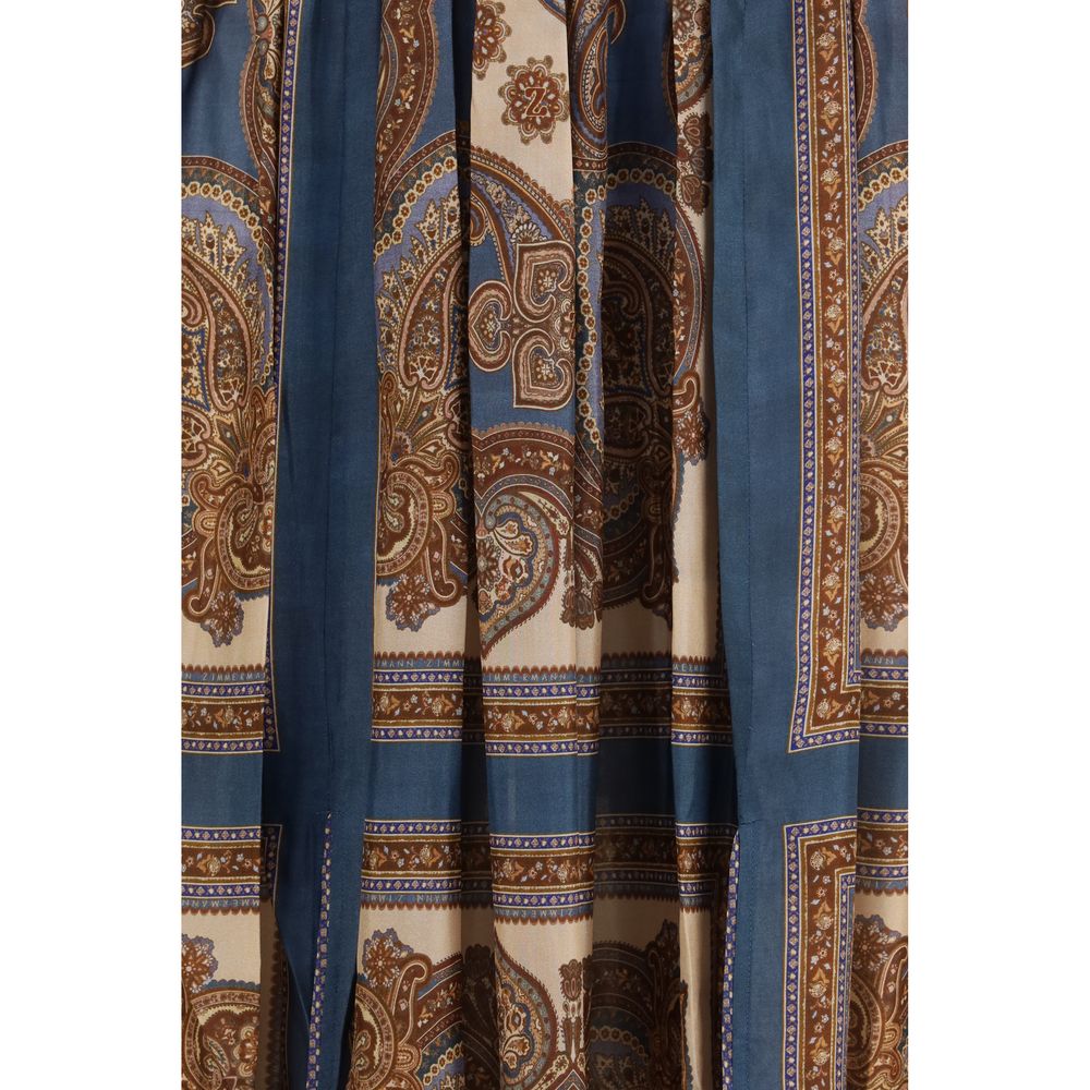 Zimmermann Weißes Seiden-Freizeitkleid