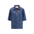 Valentino Garavani Blaues Denim-Hemd