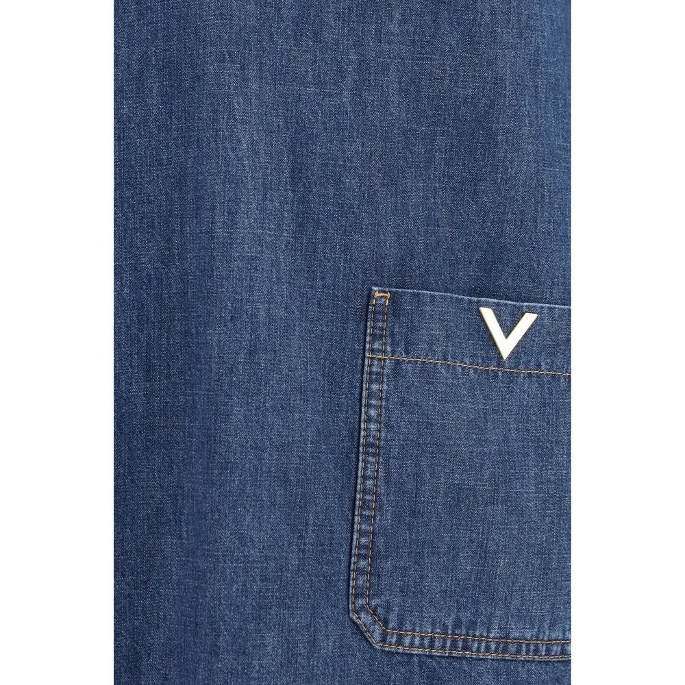 Valentino Garavani Blaues Denim-Hemd