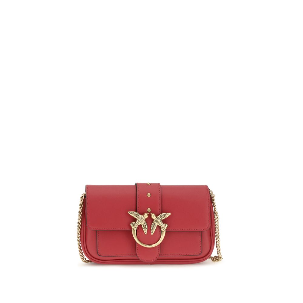 PINKO Multicolor Calf Leather Bos Taurus Schultertasche