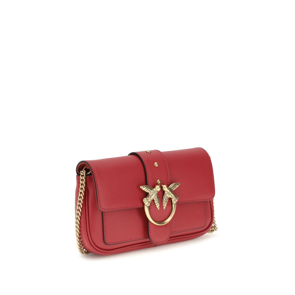 PINKO Multicolor Calf Leather Bos Taurus Schultertasche