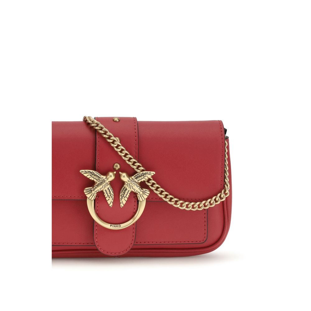 PINKO Multicolor Calf Leather Bos Taurus Schultertasche