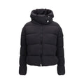 PINKO Schwarze Nylon-Jacke in voller Länge