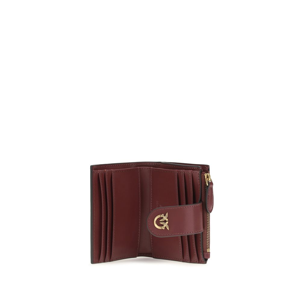 PINKO Multicolor Calf Leather Bos Taurus Geldbörse