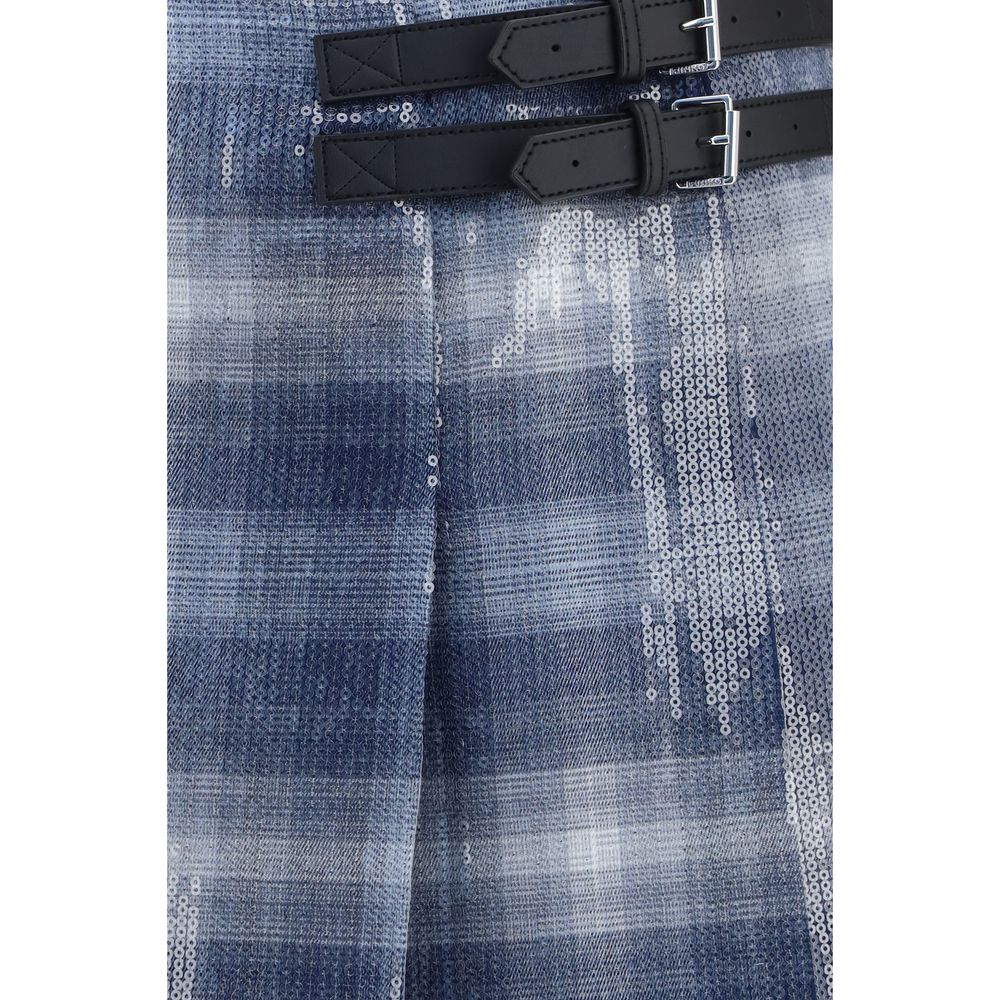 PINKO Blauer Polyester-Minirock