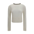 PINKO Weißes Sweatshirt aus Wolle Oves Aries