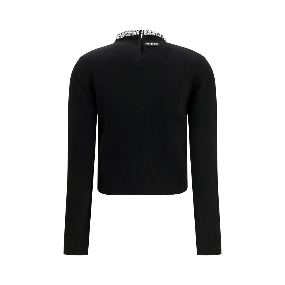 PINKO Pullover aus Wolle Oves Aries in Schwarz