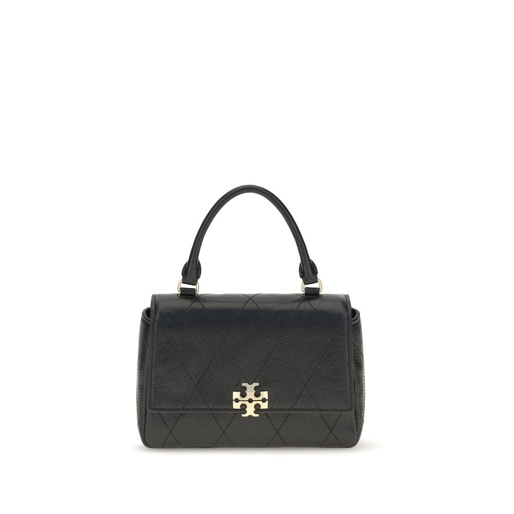 Tory Burch Schwarzes Kalbsleder Bos Taurus Portemonnaie