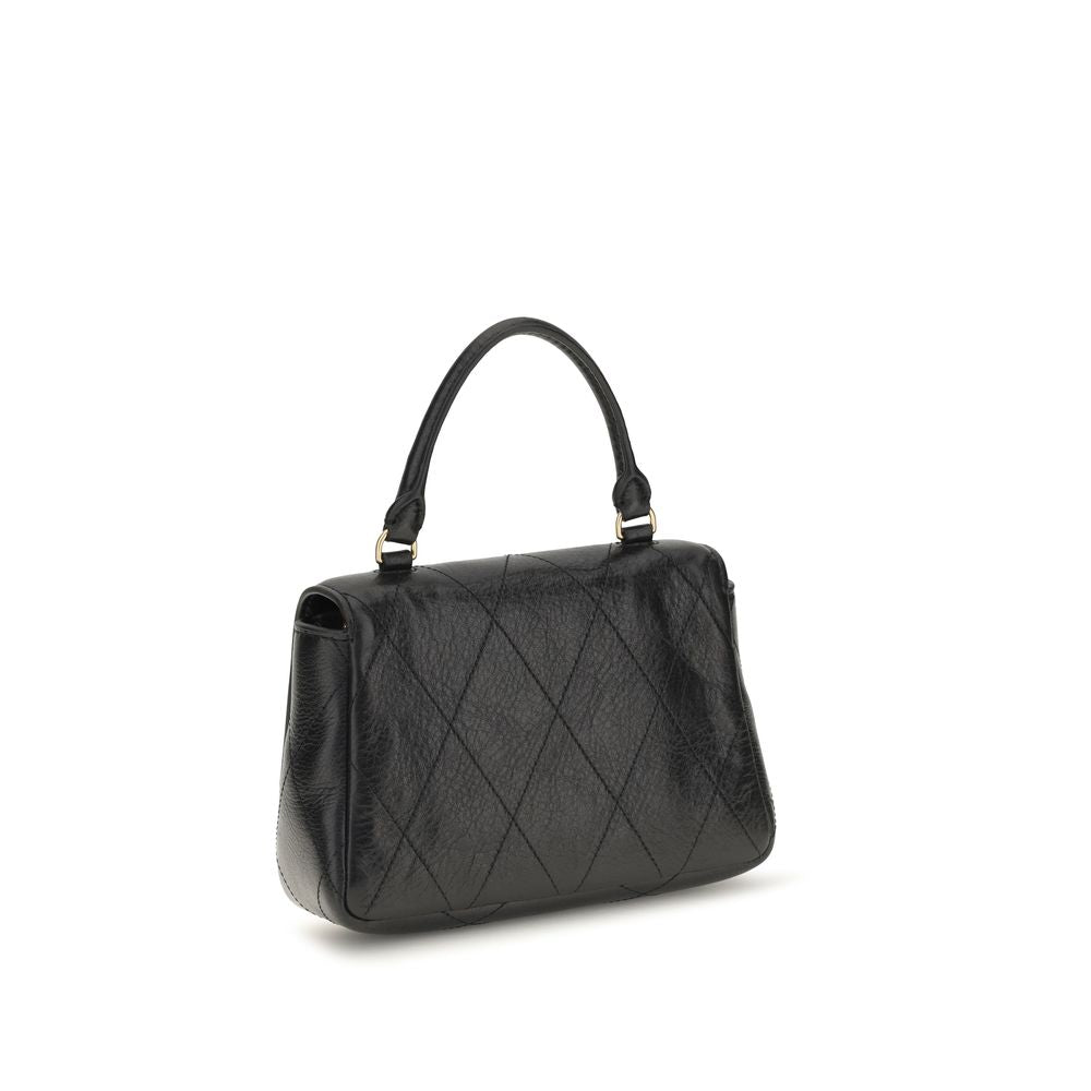 Tory Burch Schwarzes Kalbsleder Bos Taurus Portemonnaie
