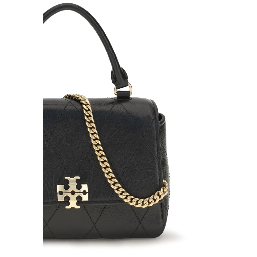 Tory Burch Schwarzes Kalbsleder Bos Taurus Portemonnaie