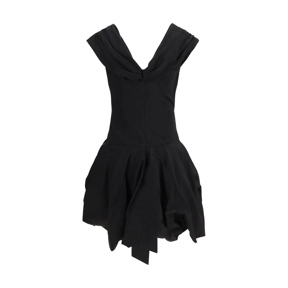 Magda Butrym Schwarzes Baumwoll-Freizeitkleid