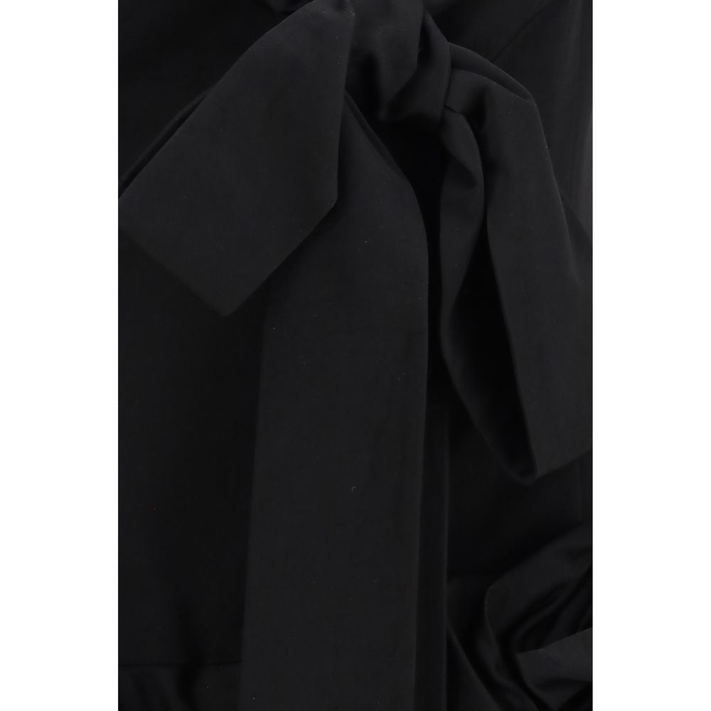 Magda Butrym Schwarzes Baumwoll-Freizeitkleid