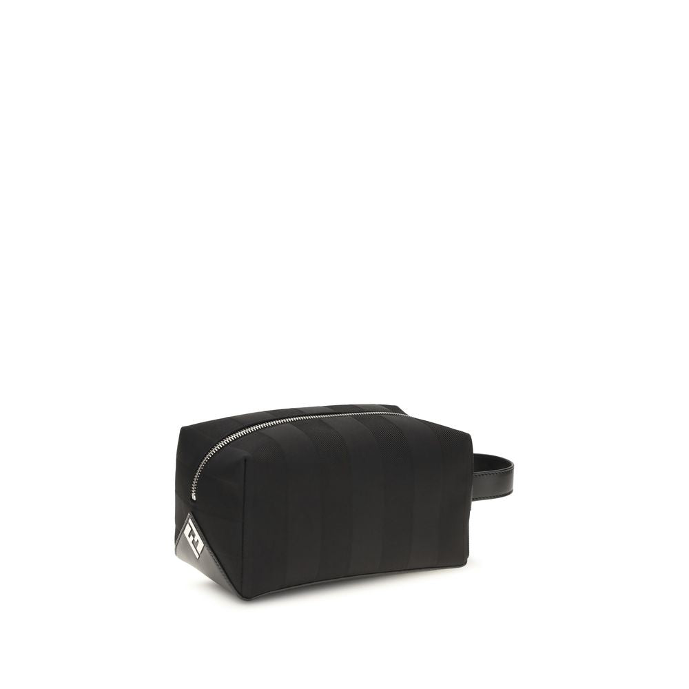 Fendi Beige Polyamid Geldbörse