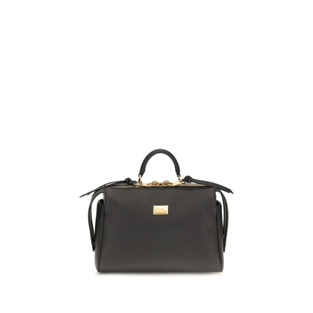 Dolce & Gabbana Schwarzes Kalbsleder Bos Taurus Portemonnaie