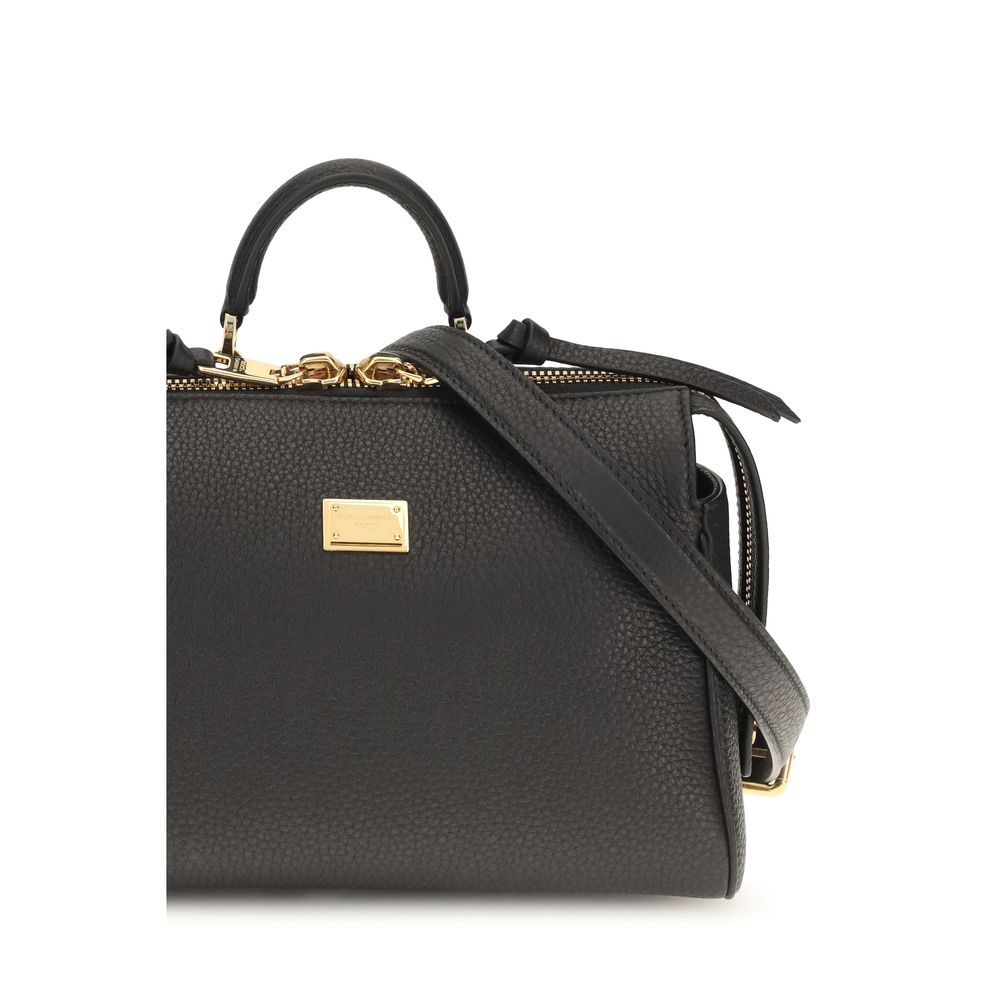 Dolce & Gabbana Schwarzes Kalbsleder Bos Taurus Portemonnaie