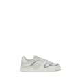 Dolce & Gabbana Weiße Low-Top-Sneaker aus Kalbsleder Bos Taurus