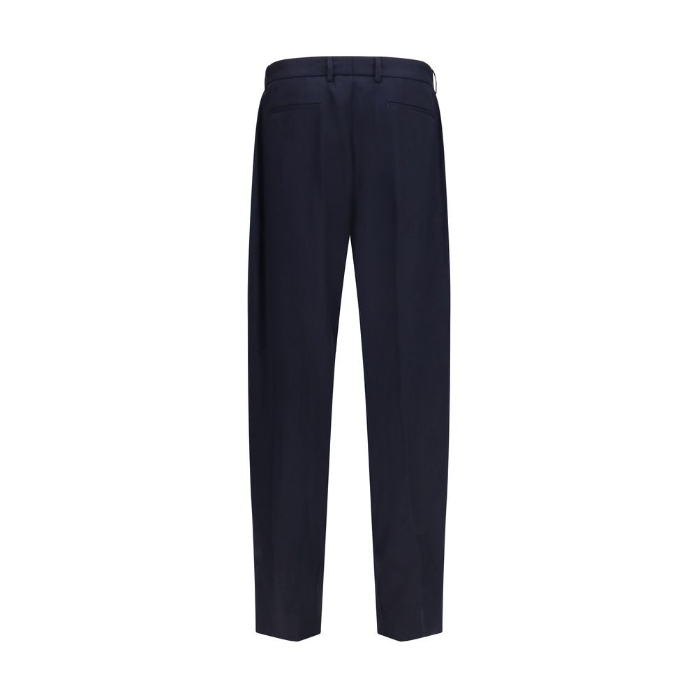 Dolce & Gabbana Blaue Hose aus Wolle Oves Aries