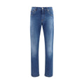 Dolce & Gabbana Blaue Baumwoll-Jeans im Slim Fit