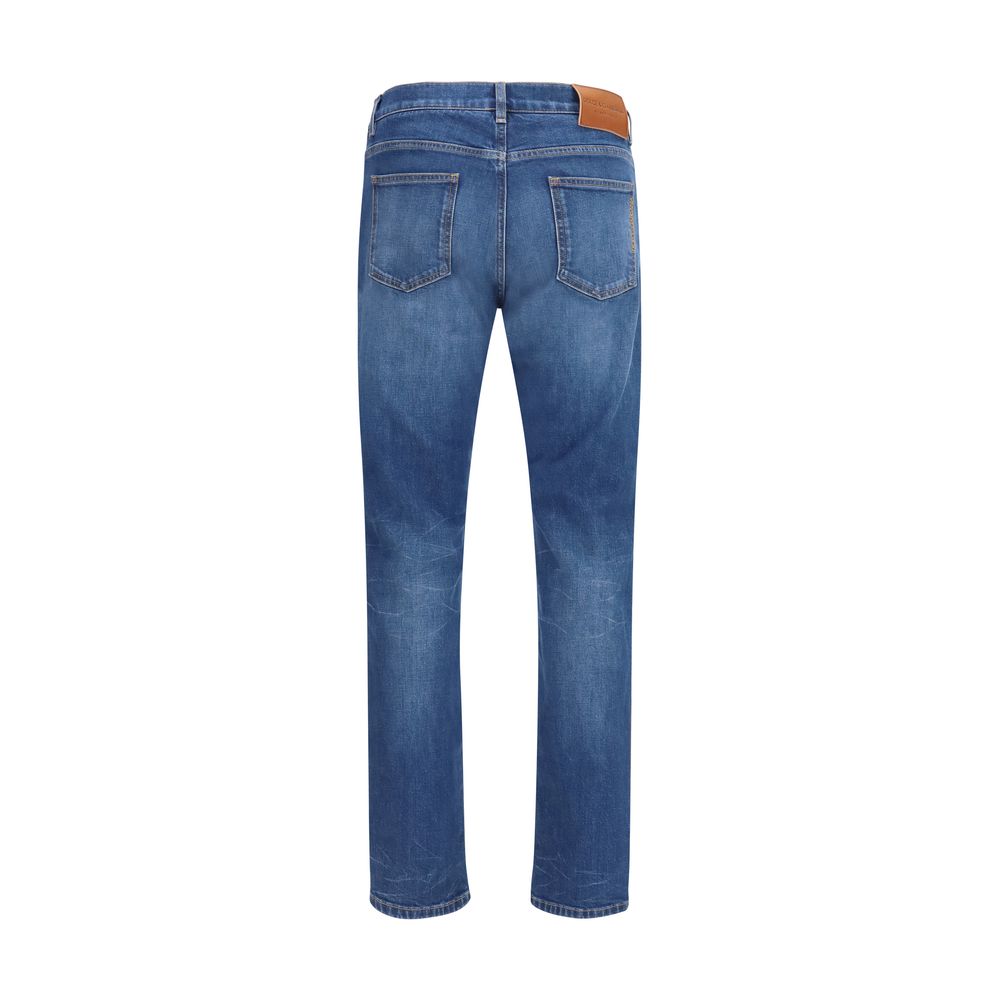 Dolce & Gabbana Blaue Baumwoll-Jeans im Slim Fit