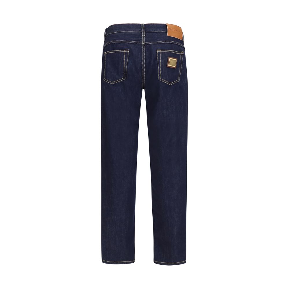 Dolce & Gabbana Blaue Baumwolljeans Denim