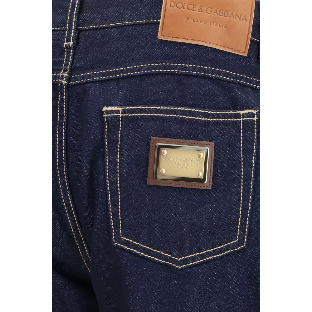 Dolce & Gabbana Blaue Baumwolljeans Denim