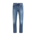 Dolce & Gabbana Blaue Jeans aus Baumwolle im geraden Schnitt
